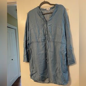 Crown & Ivy Blue Jean Dress | Size 14